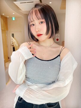 ロンド ジュルード 名古屋(Lond jeloud) ショート ボブ インナーカラー 韓国風41101