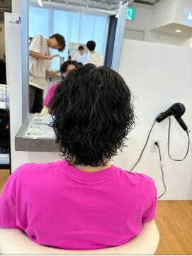 ビカム 名駅(become) 波巻きパーマ×メンズウルフ/名古屋/名駅