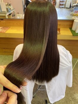 ビオトープ(Bio Top)の写真/【Bio-Top NISSHIN】の縮毛ストレートは何度かけても柔らかくしなやか☆ナチュラルな仕上がりに定評あり!!