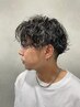 メンズカット+メッシュキャップハイライト+デザインパーマ￥25000