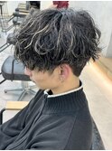 スパイラルパーマ×ハイライト