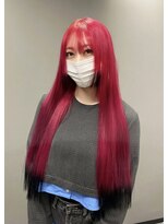 シエンゴールド(CIEN gold)&nbsp;レッドカラー/裾カラー/赤髪#浜松駅#カラー#ブリーチ