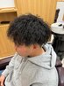 カット+パーマ+シェービング+眉カット￥11000