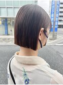 20代30代大人可愛いエアリーボブラベンダーベージュ透明感