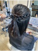 20代30代40代大人可愛い編み込みアレンジ（7）