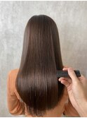 ナチュラルブラウン×髪質改善トリートメント