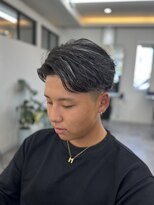 リエンスクレア(RIENS xrea)&nbsp;ナチュラルパーマ×メッシュ