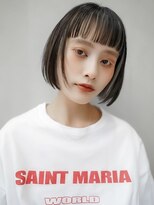 ギークス(GEEKS) 【GEEKS渋谷】オン眉ボブ/アンブレラカラー/初ブリーチ/冬カラー