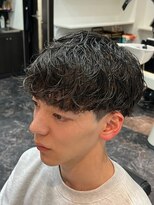 ゲネシス(GENESiS)&nbsp;ラフウェーブパーマ×刈り上げマッシュ