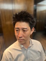 ザバーバー 東京(THE BARBER) ナチュラルアップバングスタイル