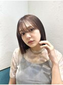 ラテグレージュ/レイヤーボブ/韓国巻き/結べるレイヤー/立川