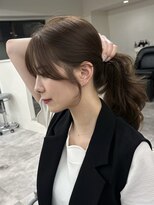 アウラ 近鉄八尾駅前店(Aura)&nbsp;結んでも可愛い顔周りカット♪