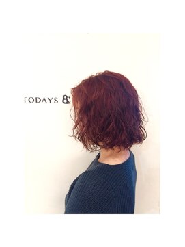 エイト プラット 渋谷2号店(EIGHT plat) ベリーピンク×ウェーブ-maki