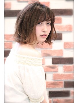 ホラン(HoLan) 【HoLan】外ハネセミウエットxグラデーションカラーxうぶバング