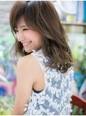 *bliss大宮*くせ毛風ウェーブｘ斜めバングで上質レディa