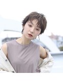 ショートウルフ ウエットスタイル 大人っぽさ