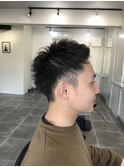 men'sショートパーマ