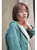 大人かわいい切りっぱなし ミニボブ 20代30代　表参道