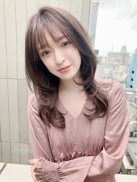 カミノア 銀座店(CAMINOIA) ココアブラウンの抜け感ウルフレイヤー