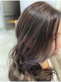 【ラベンダーグレージュ×ゆる巻きくびれヘア♪】