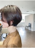 大人の丸みショートボブ