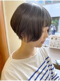 《knit銀座》大人黒髪20代30代40代ショートボブ丸み前下がり