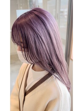 ビスポーク(BESPOKE) 透明感抜群♪ダブルカラーブリーチラベンダーピンク