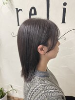 ヘアサロン レリー(hair salon relie) 【カラー】ラベンダーグレージュカラー　relie