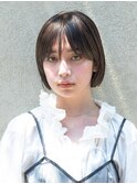夏は涼しげなシンプルボブで◎
