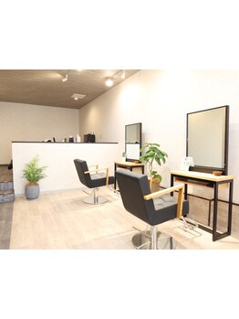 スタイリストがマンツーマンで仕上げまで。