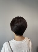 #大人ショート#艶髪#ブラウン