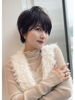 骨格、髪質似合わせカット×さっぱりショートボブ【ERIKA】