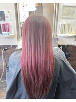 ヘアギャラリーグラス(Hair Gallery glass) Red × Pink カラー