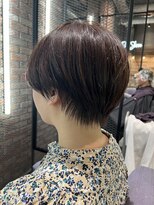 ベイショア(Bay Shore NY)&nbsp;フレンチカジュアルグレージュニュアンスカラーショートボブ