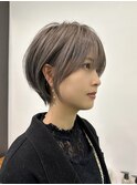 大人ラフウェーブ20代30代40代ボブブラウンスウィングショート