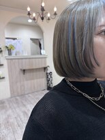 ラボヌールヘアーノーブル 新越谷店(La Bonheur hair noble)&nbsp;グレージュ/インナーペールブルー