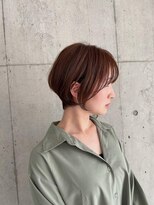 アール ヘアー デザイン(r hair design)&nbsp;小顔見せショートベージュカラーブリーチしない透明感カラー