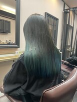 アリ 葛西店(ALi)&nbsp;グラデーションカラー×グリーン　葛西髪質改善｜葛西縮毛矯正｜
