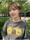 髪質改善＊ハイトーン似合わせカットショート＊【Zina 藤崎】