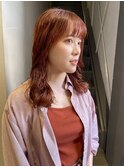 ゆるふわ大人可愛い♪20代30代デジタルパーマピンクベージュ