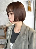 前上がりミニボブ【福岡 デジタルパーマ 髪質改善】