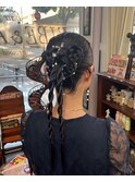 結婚式お呼ばれヘアセット~カチモリ~