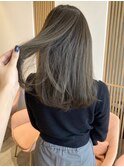 【透け感カラー】透け感たっぷりベージュブラウン