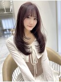 顔周りからふわっと可愛い韓国レイヤー