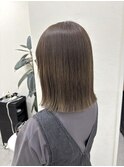 結べる切りっぱなしボブ×オリーブブラウン♪