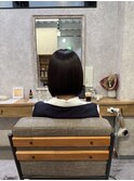 『サザワ』フェザーパーマチェリーブラウンミニウルフ
