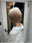 くびれヘアアプリコットオレンジハイライトカラーブルーカラー