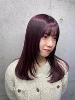 クラム(clam.)&nbsp;レイヤーカット×チェリーレッド