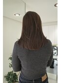 20代30代40代/ミディアムレイヤー×ブラウンカラー