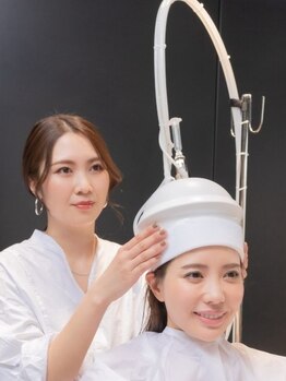 ジョワイユヘアーデザイン(Joyeux)の写真/【美しい髪は健康な土台から】頭頭脳（ととのう）新感覚を…真空含浸法を導入!SNSで話題の頭浸浴もご用意!